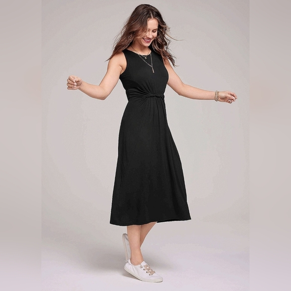 24/7 Tansy Twist Dress By Maurices Black - Picture 4 of 6